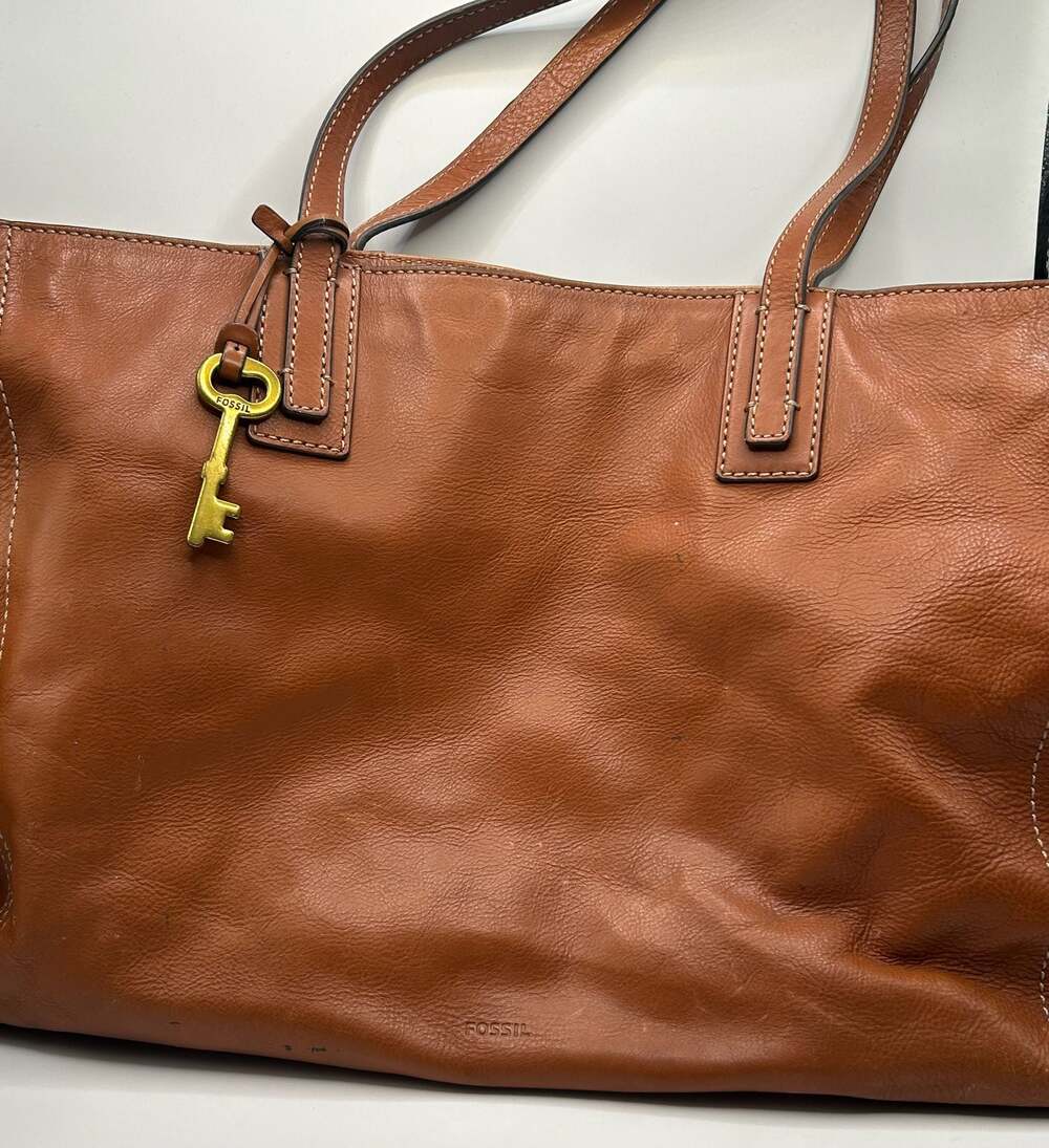 Fossil Rachel Leather Tote Bag in Brown - Picture 4 of 11